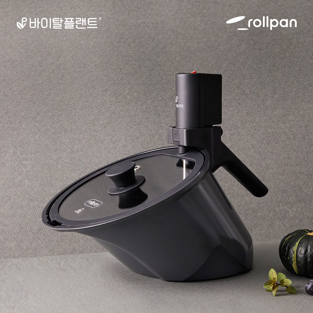 바이탈플랜트 롤팬 NEW 오리지널 자동회전냄비 그레이 상품 이미지