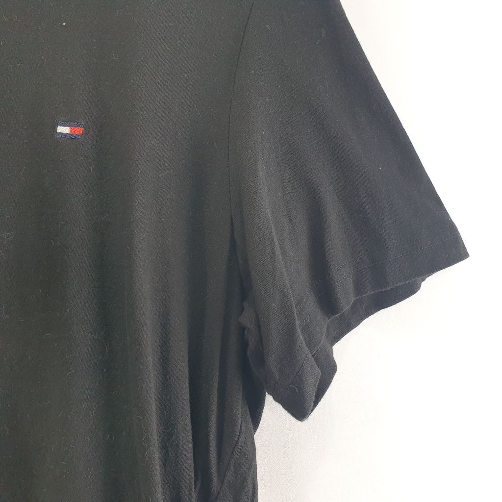 타미힐피거 블랙 남자 반팔티 M N6909 - 상세 이미지 3