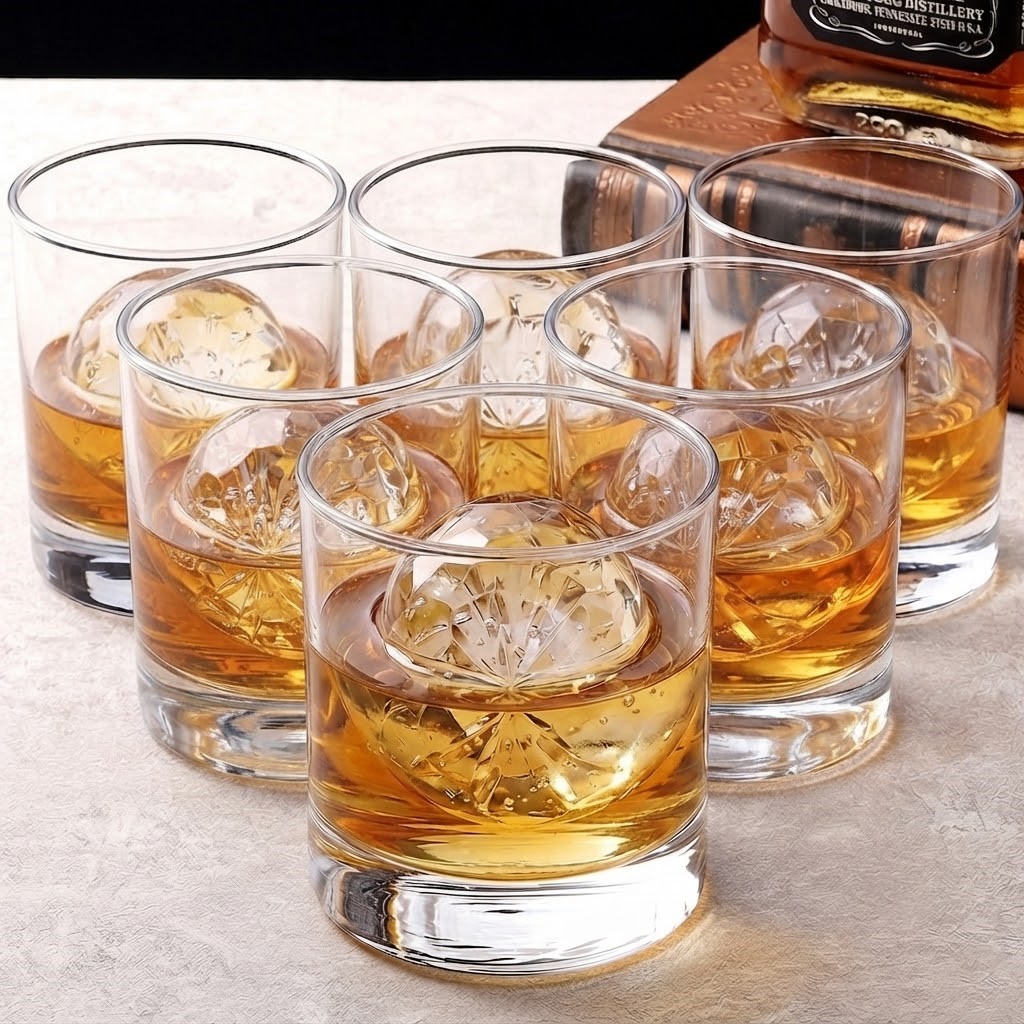 아일랜드 온더락잔 언더락 양주 위스키잔 300ml, 6개 - 상품 이미지