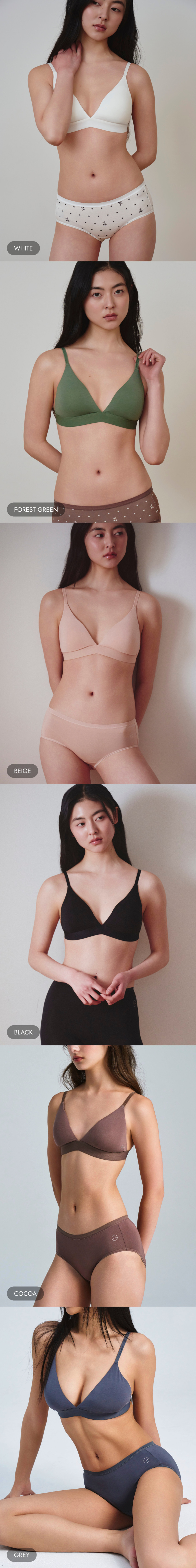 미언더 나무브라 여성 노와이어 편한 임산부 브라렛 수유브라 세트 판매처 상세 정보 이미지 3