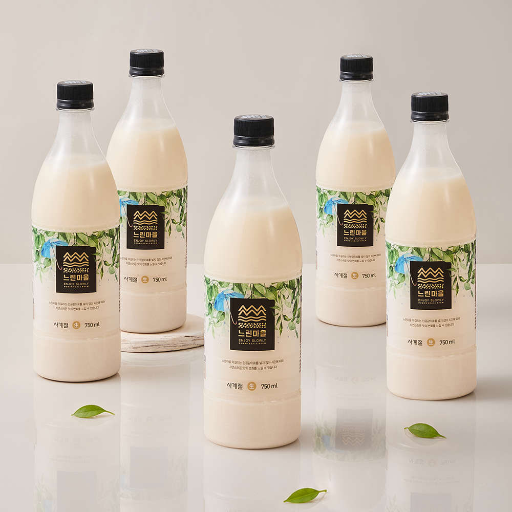 네이버 무아스파탐 프리미엄 느린마을막걸리 750ml x 5입