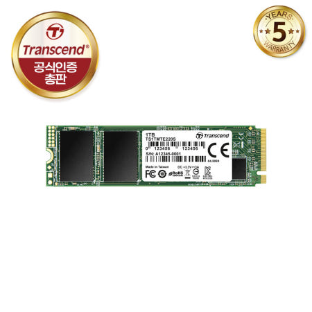 트랜센드 MTE220S M.2 NVMe 파인인포 (1TB)