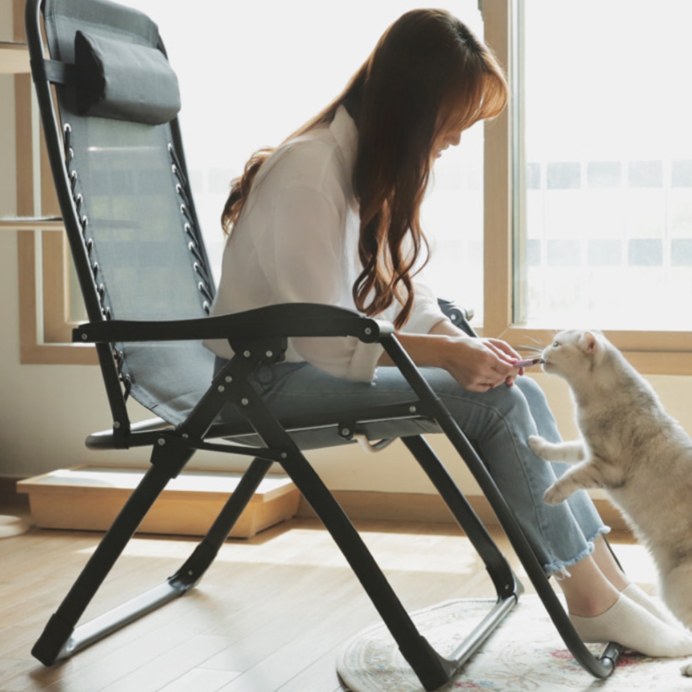 편한 1인리클라이너의자 대형 특대형 접이식 낮잠 거실체어 1인안락의자 - 상품 이미지