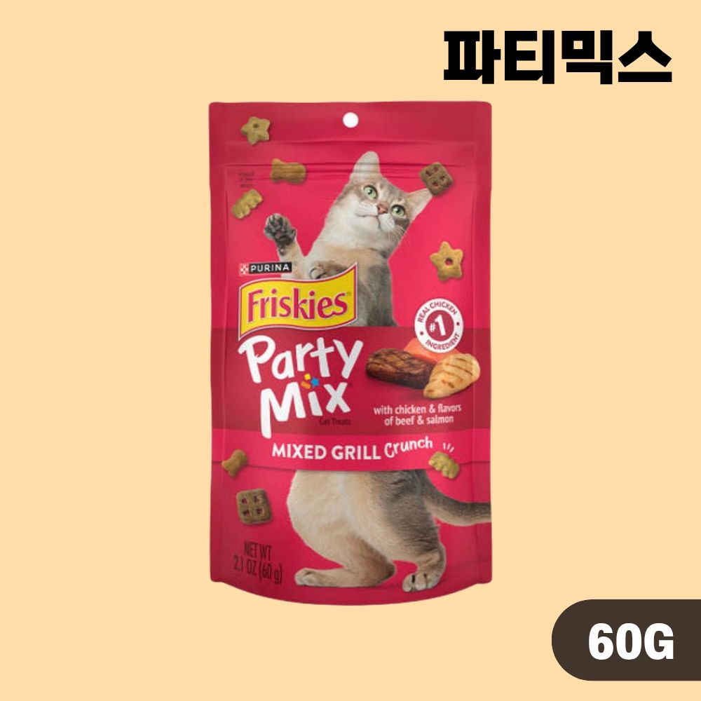 퓨리나 프리스키 파티믹스 고양이간식 스낵 10종 콤보, 60g, 10개 - 상세 이미지 2
