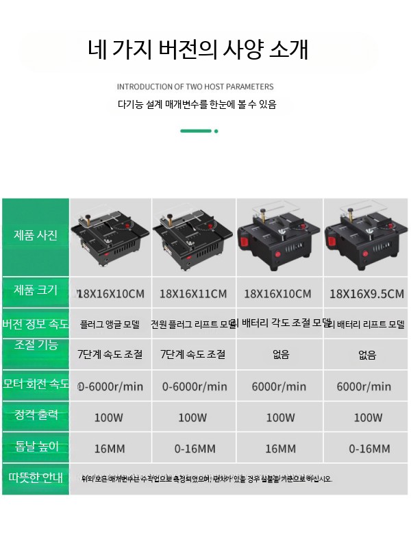 소형 테이블쏘 원형 DIY 고정밀 목공 원형톱 작업대 - 상세 이미지 4