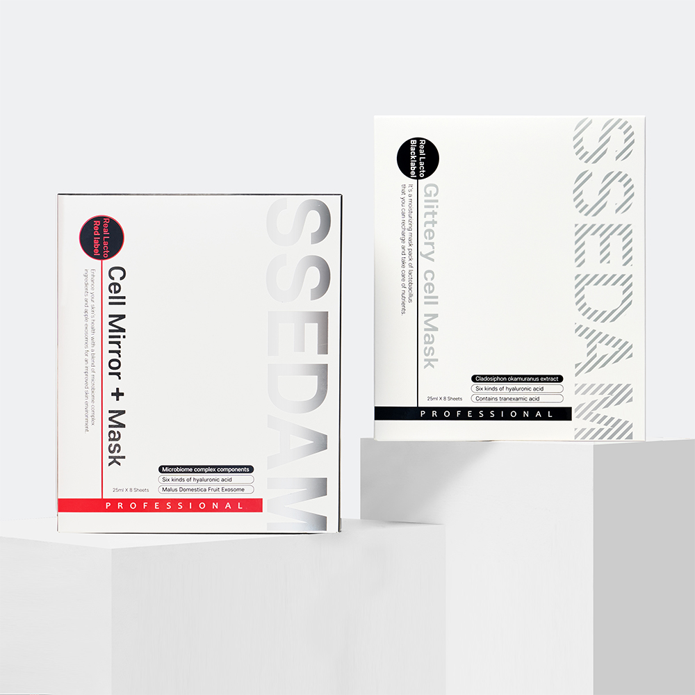 쎄담 리얼락토 레드라벨 셀미러 플러스 마스크 8ea 1box - 상품 이미지