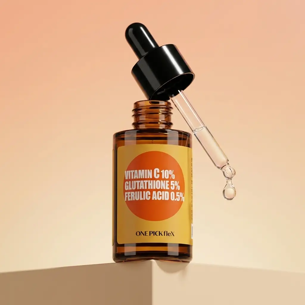 항산화 올인원 원액 30ml 원픽플렉스 천연 비타민C 글루타치온 페룰릭애씨드 미백 앰플 - 상세 이미지 3