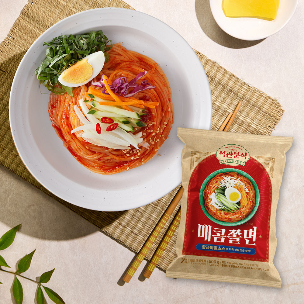 석관동떡볶이 매콤쫄면 2인분 쫄면 사리 - 메인 이미지