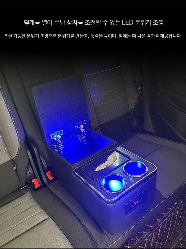 그랜드 스타렉스 콘솔박스 대형 미들 수납함 클래식 베이지 - 상세 이미지 4