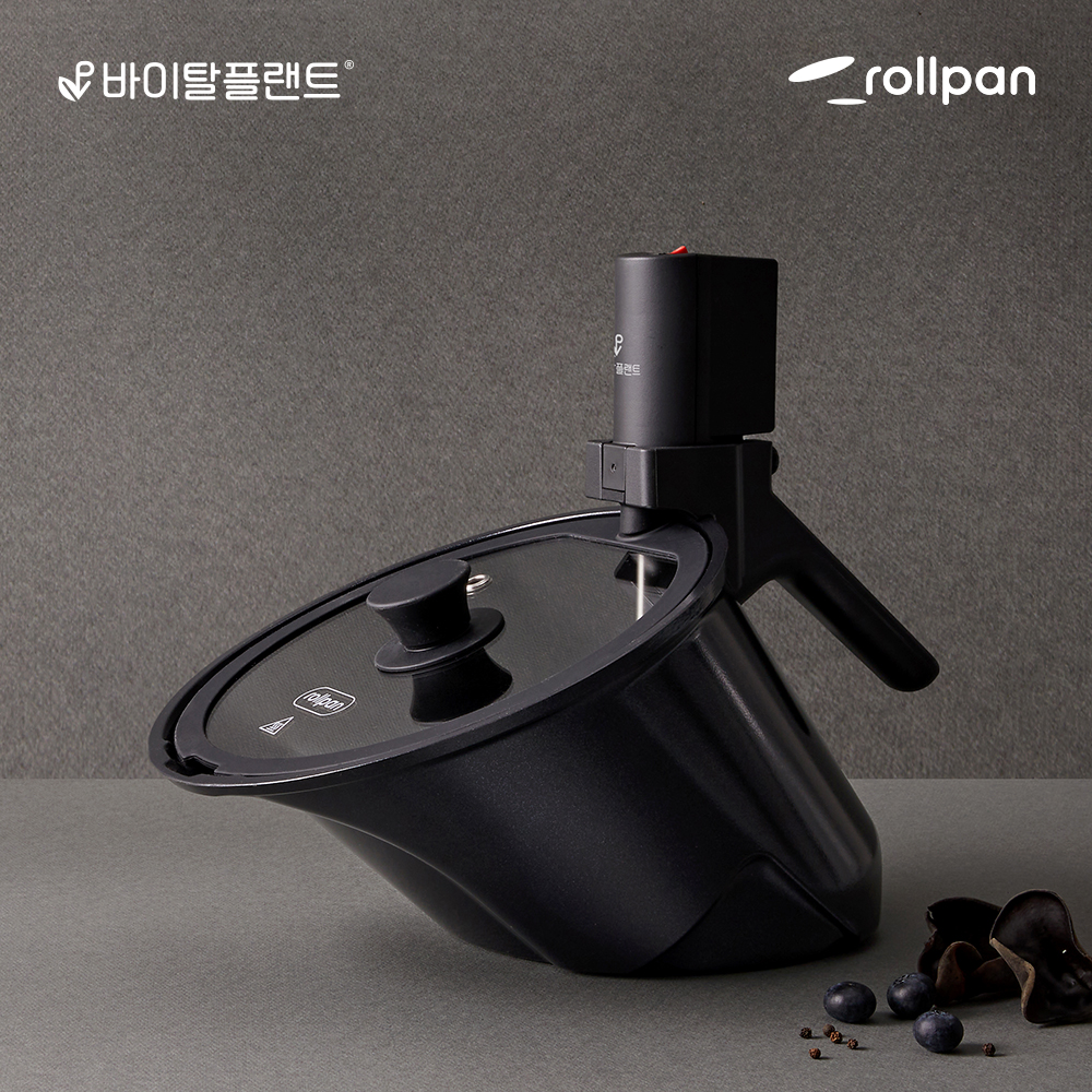 바이탈플랜트 롤팬 NEW 오리지널 자동회전냄비 그레이 상품 이미지