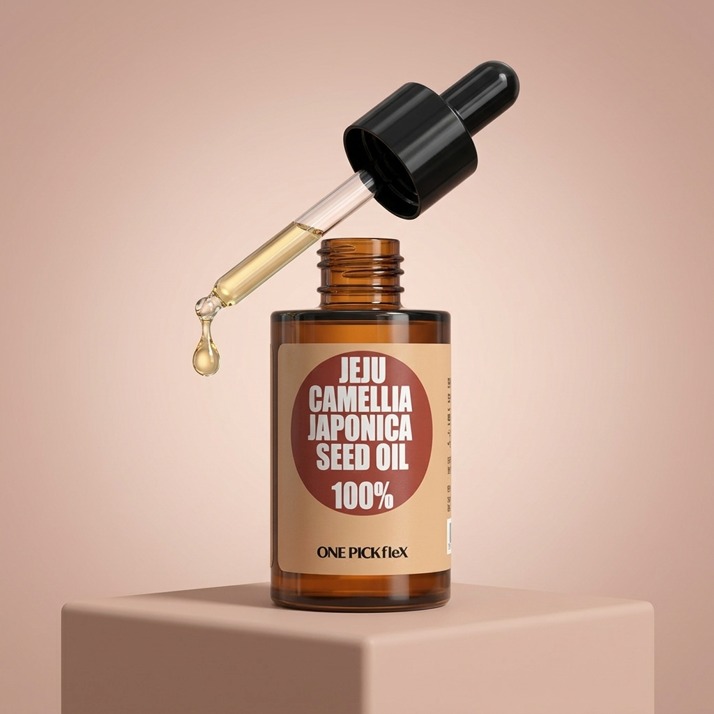 제주 동백오일 100%30ml 원액 냉압착 보습오일 피부결 윤기 케어 보습 탄력 원픽플렉스 - 상세 이미지 3