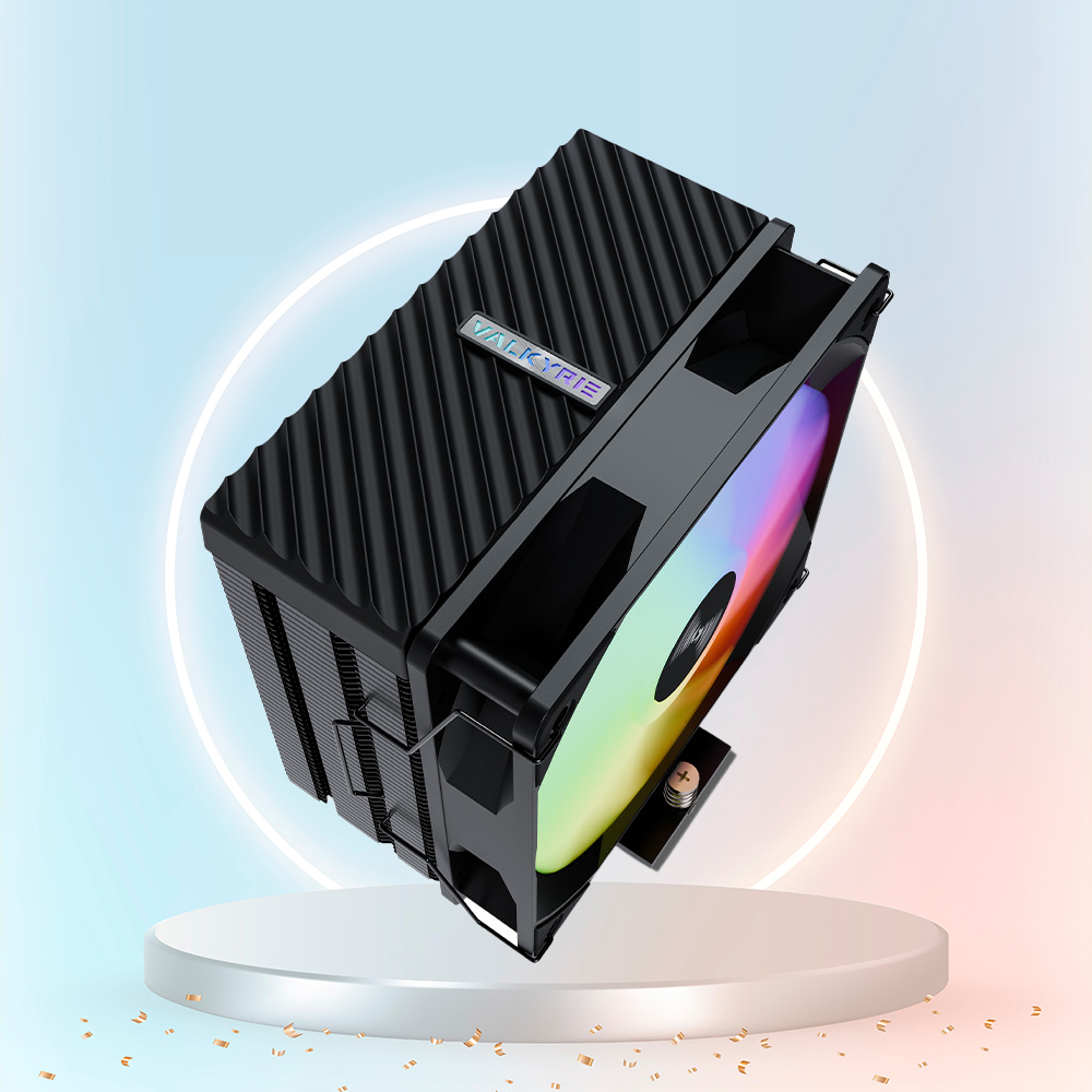 발키리 AQ125 ARGB 싱글타워 공랭 CPU 쿨러 블랙 - 상품 이미지