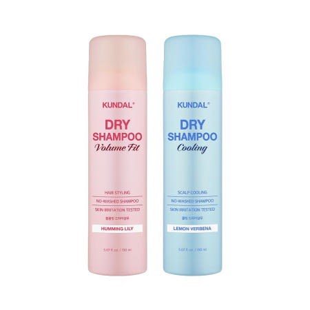 (최신제조) 쿤달 드라이샴푸 150ml 2종 택 1 (쿨링/볼륨핏) 드라이샴푸 볼륨핏_OY22405