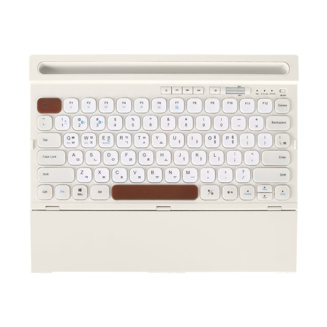 아이노트 X500RB 멀티페어링 무선 블루투스 키보드 화이트, 팬터그래프(시저) - 상품 이미지