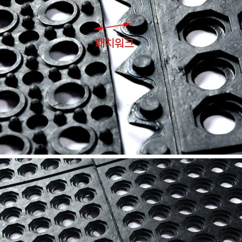 물빠짐 매트 주방용 깔판 화장실 고무 고무판 목욕탕 60x90cm - 상세 이미지 5