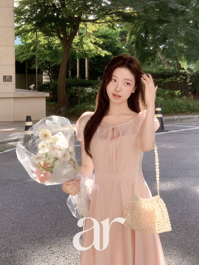 (국내제작) 2기장 리본 플레어 원피스 op16406 상품 이미지
