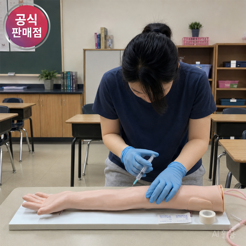 정맥주사 혈관주사 모형 간호사 실습 연습 교육 - 상품 이미지