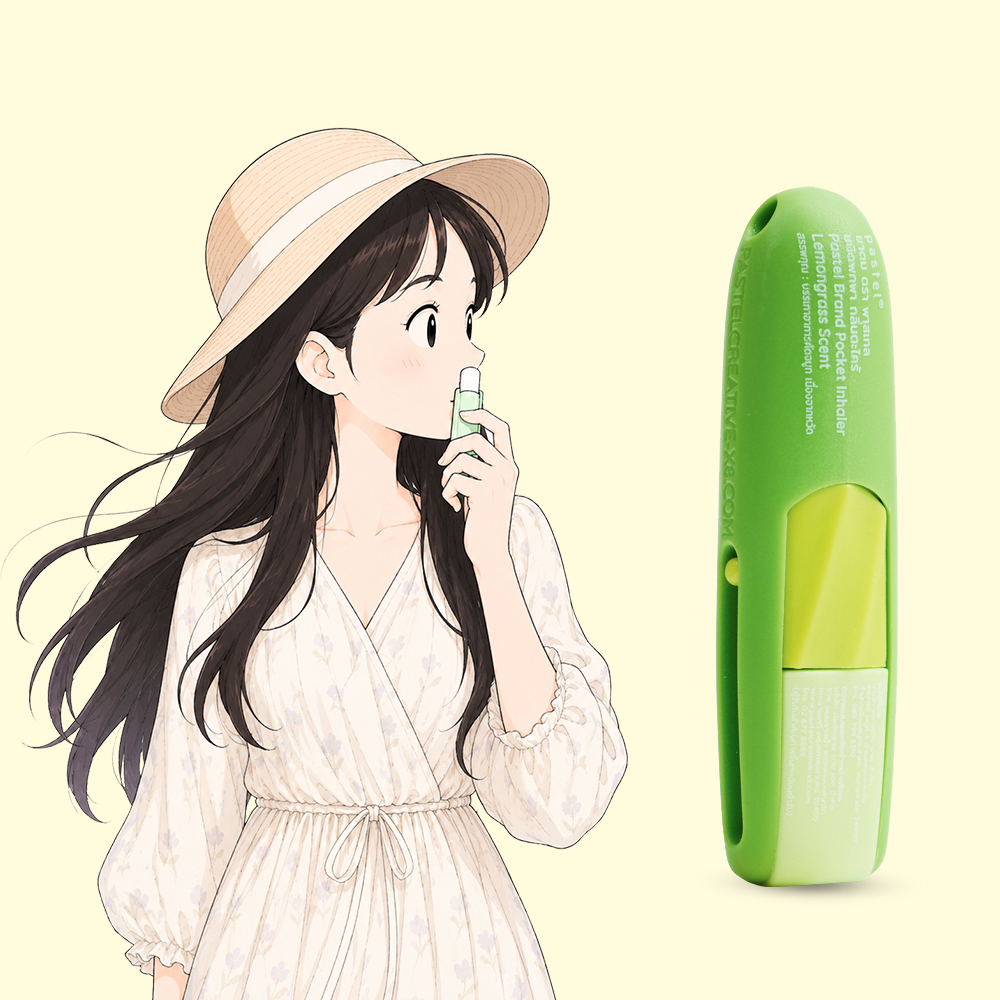 파스텔 야돔 포켓 인헤일러 과일 레몬그라스 스트레스 졸음 코막힘 간편선물 12개입, 1개 - 상세 이미지 2