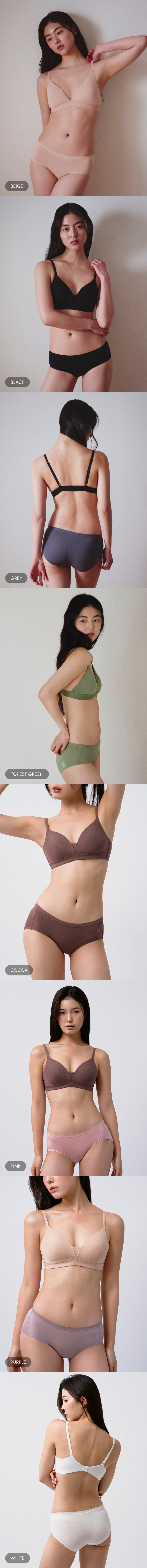 미언더 나무팬티 친환경 임산부 여성 모달 삼각 팬티 세트 판매처 상세 정보 이미지 3