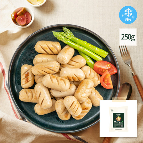 비건 소세지 베지 비엔나 소시지 콩고기 대체육 채식 식물성단백질 베지푸드 250g, 4개 - 상품 이미지