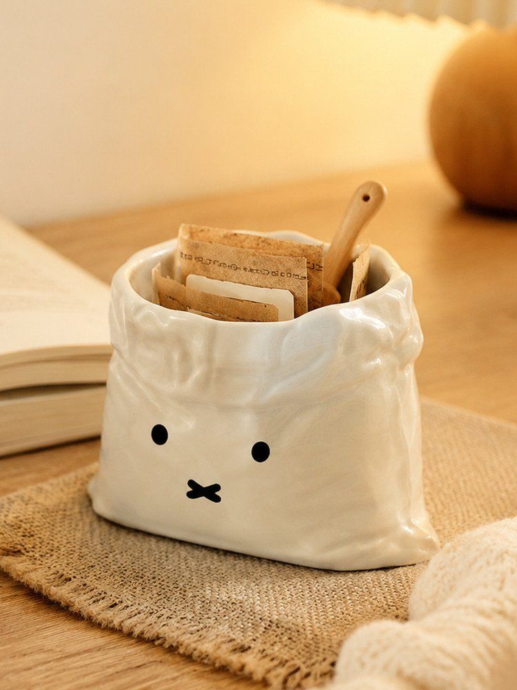 도자기 포대 자루 머그컵 미피 농담곰 커피 카페 유니크 잔 DIY 데스크테리어 - 상세 이미지 5