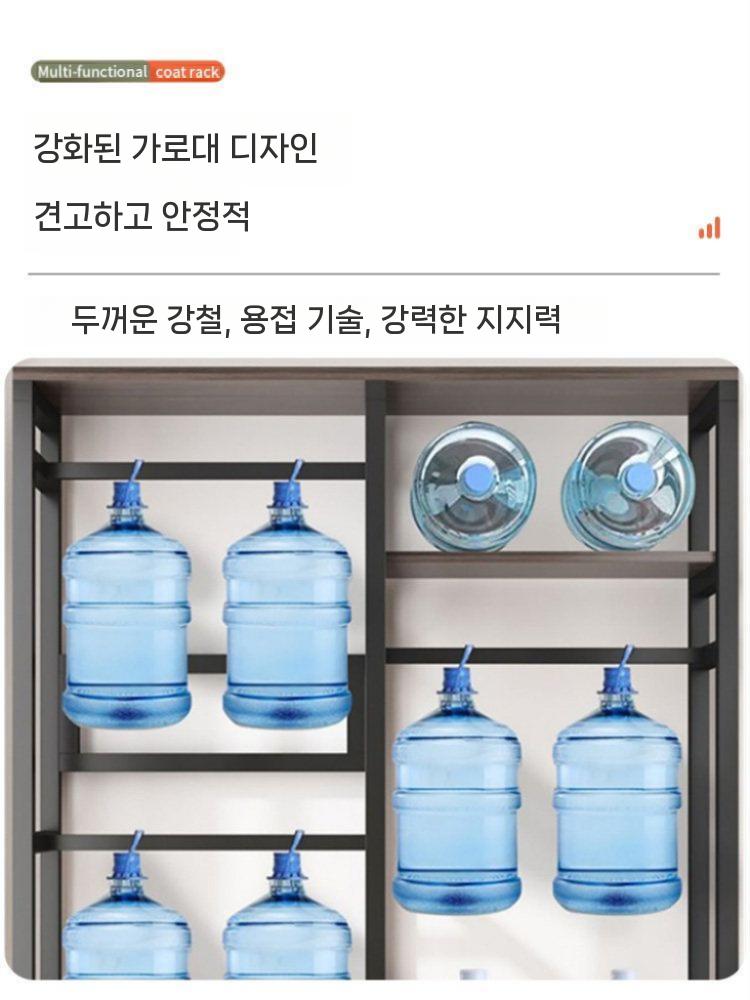 원룸 조립식 옷장 행거 스탠드 옷걸이 커튼 옷방 드레스룸 스탠드행거 140cm 화이트 - 상세 이미지 2