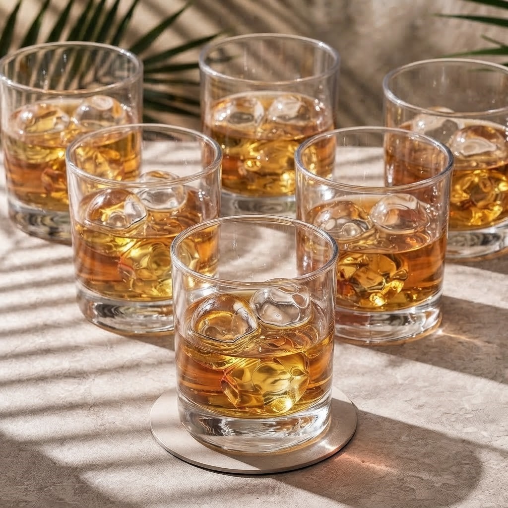 아일랜드 온더락잔 언더락 양주 위스키잔 200ml, 6개 - 상품 이미지