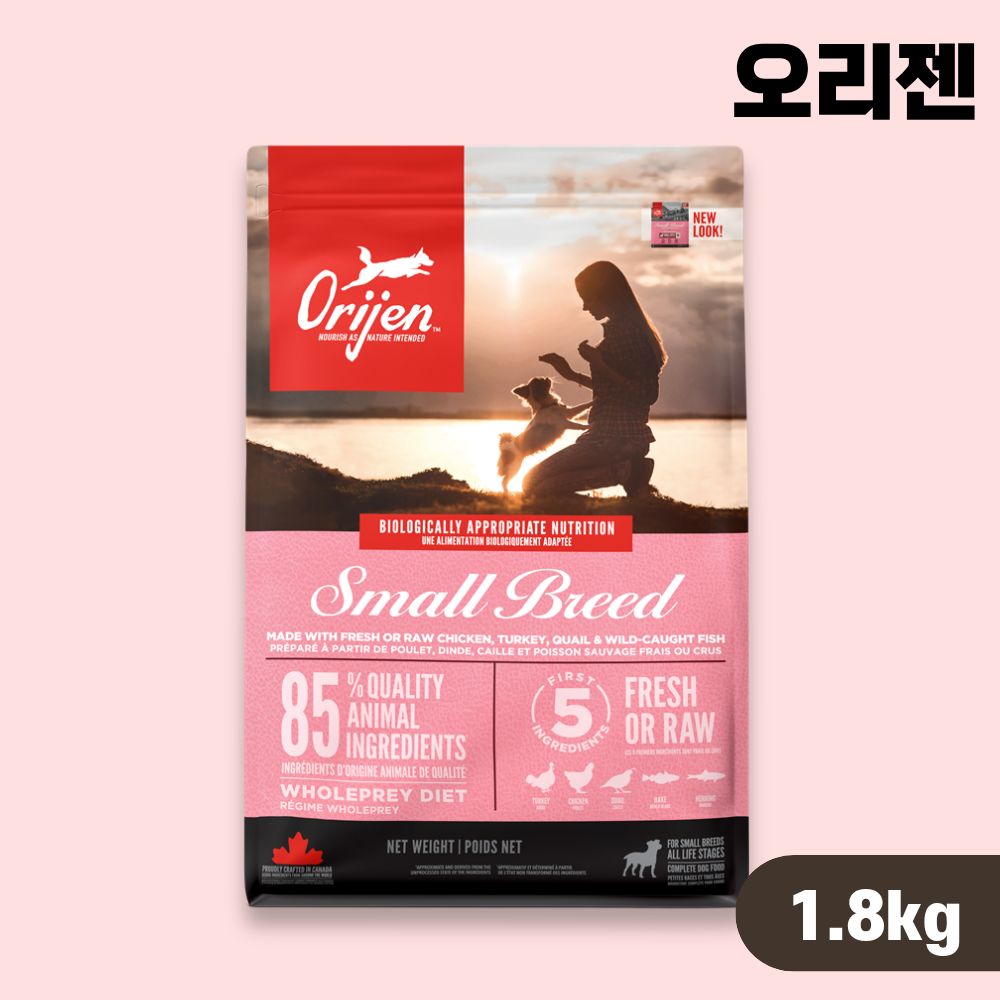 [+N포인트] 오리젠 독 강아지사료 스몰브리드, 1.8kg, 1개 - 상품 이미지