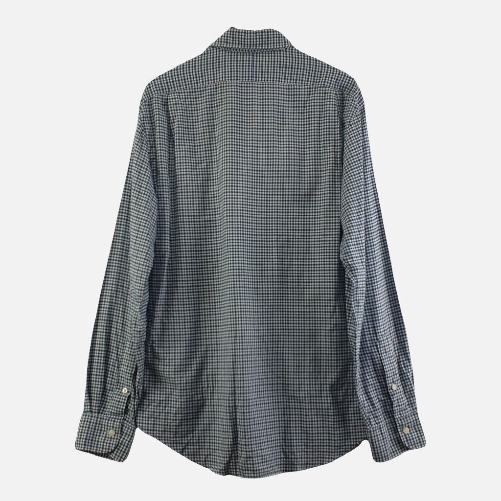 폴로랄프로렌 블루 남자 체크 셔츠 L N6925 - 상세 이미지 2