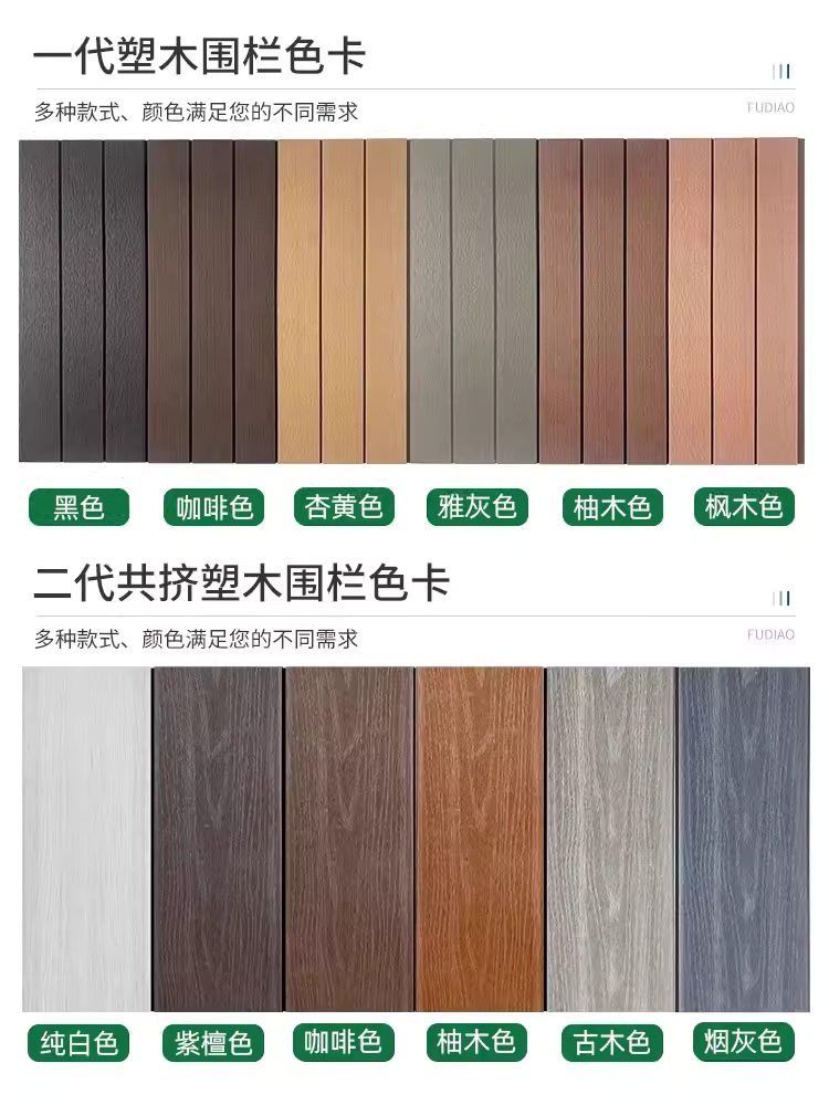 합성목재 울타리 조립식 가림막 난간 담벼락 경계 반간격 플라스틱기둥 - 상세 이미지 4