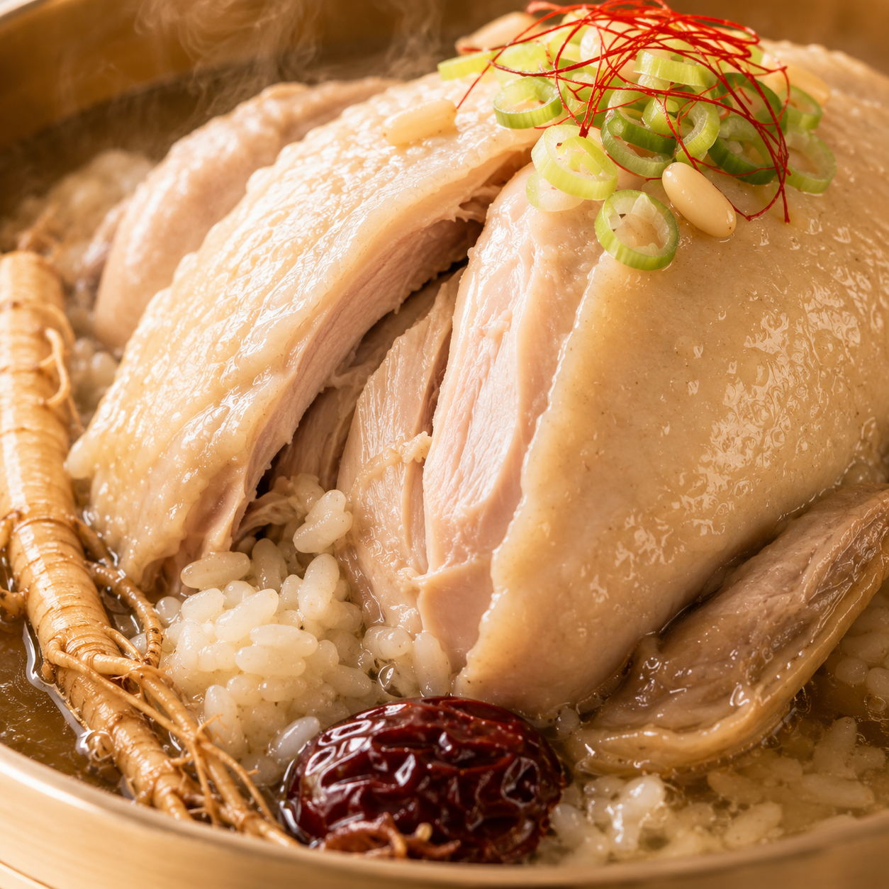 자연애계 웅추 삼계탕 1kg 5봉 국내산 한방 보양식 부모님 선물용 보양요리 - 상세 이미지 3