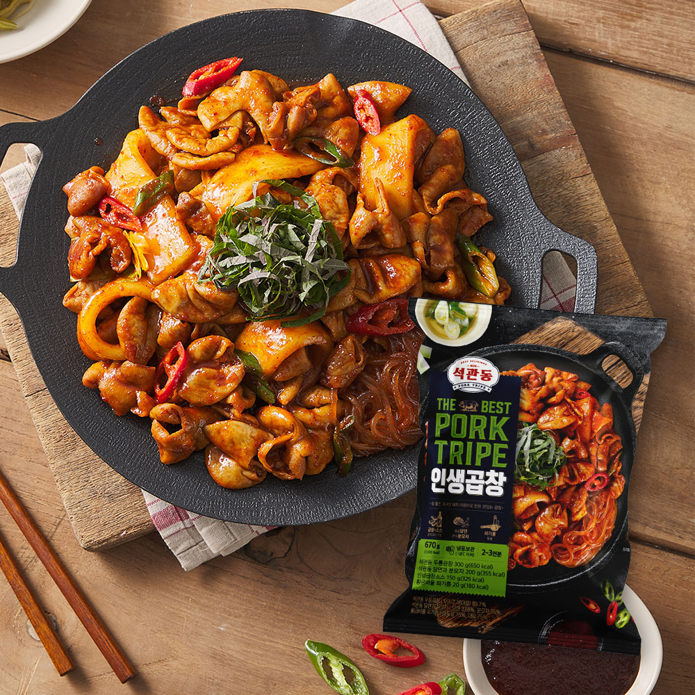 석관동떡볶이 인생곱창 2인분 돼지 양념 알곱창 곱창 밀키트 - 메인 이미지