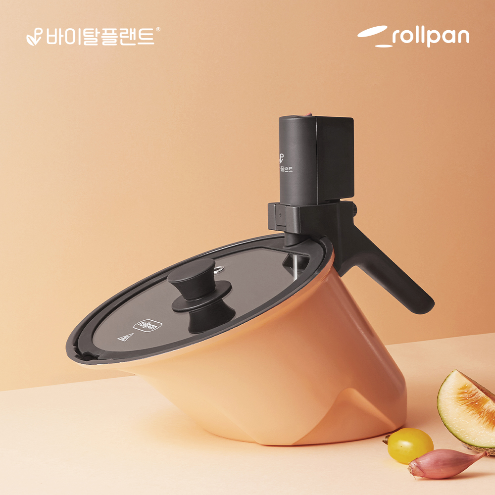 바이탈플랜트 롤팬 NEW 오리지널 자동회전냄비 그레이 상품 이미지