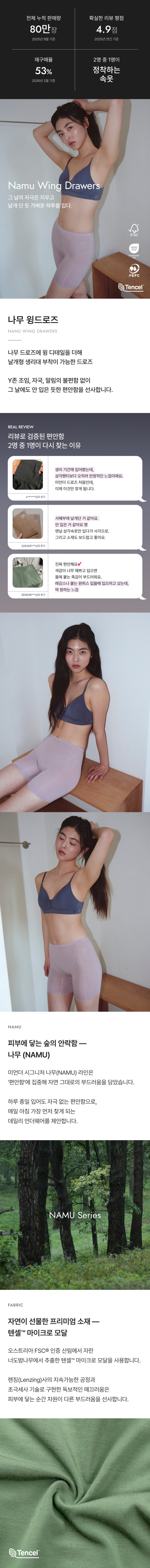 미언더 나무 윙 드로즈 여성 팬티 3장 판매처 상세 정보 이미지 3