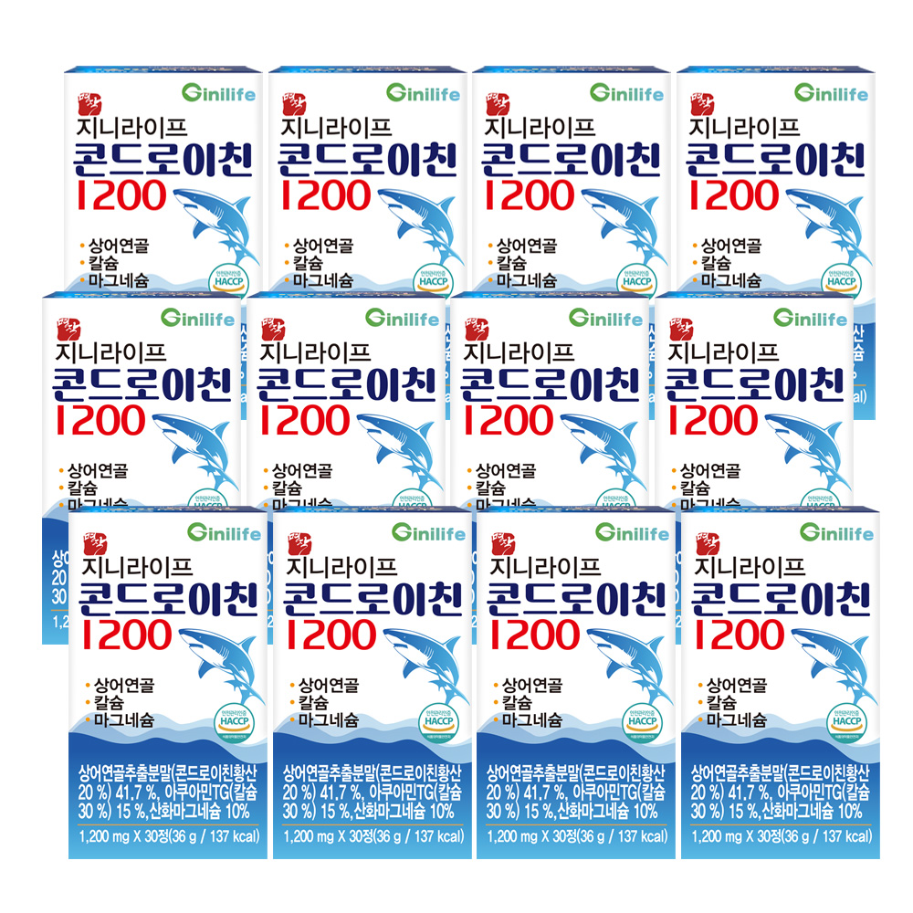 지니라이프 명작 콘드로이친 1200 30정, 12개