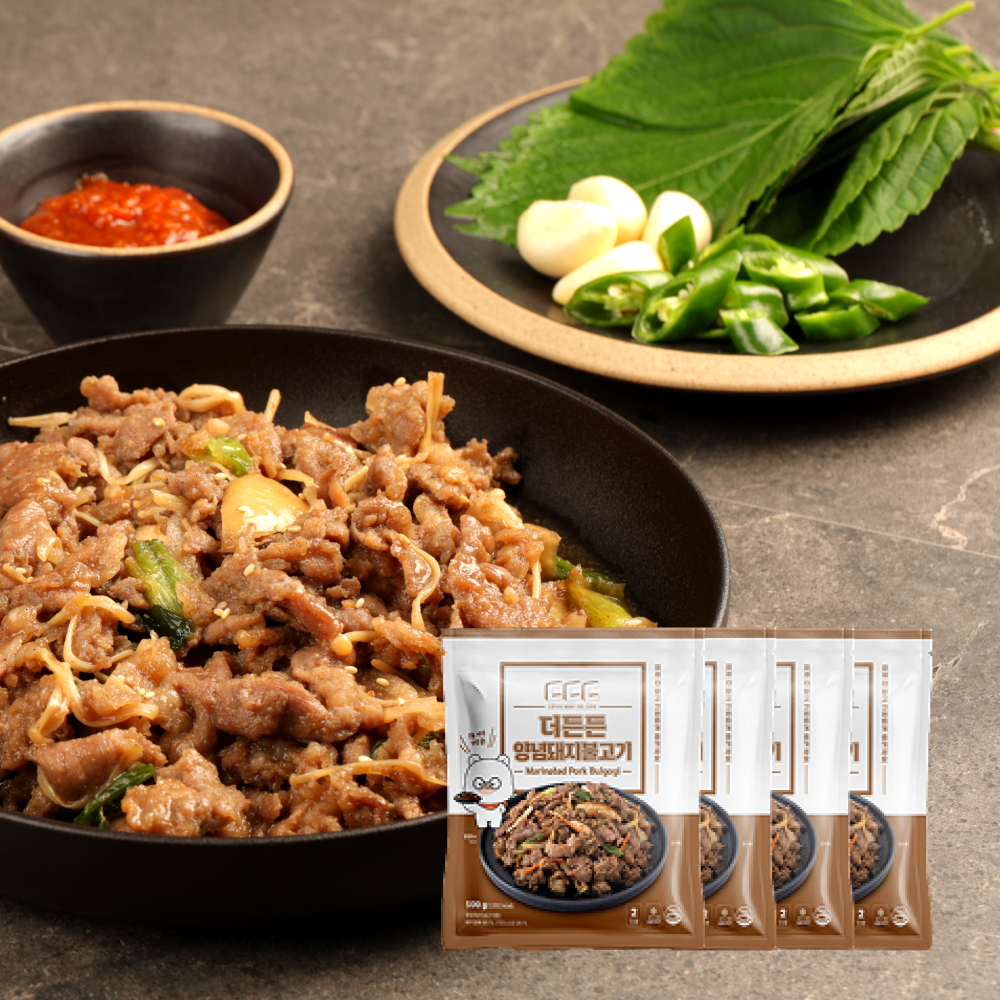 간장 돼지불고기 저녁메뉴 갈비 제육볶음 두루치기 돼지불백 500g, 4개 - 상품 이미지