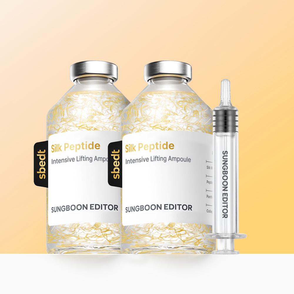 [슈퍼적립] 성분에디터 실크 펩타이드 인텐시브 리프팅 앰플 / 녹는 실 속탄력 60ml, 2개