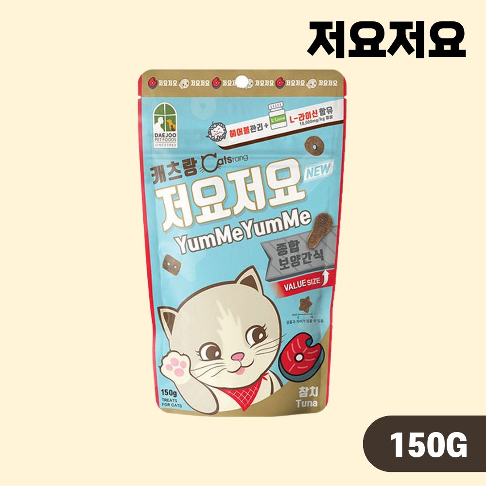 캐츠랑 저요저요 고양이 이빨과자 4종 콤보, 150g, 12개 - 상세 이미지 5