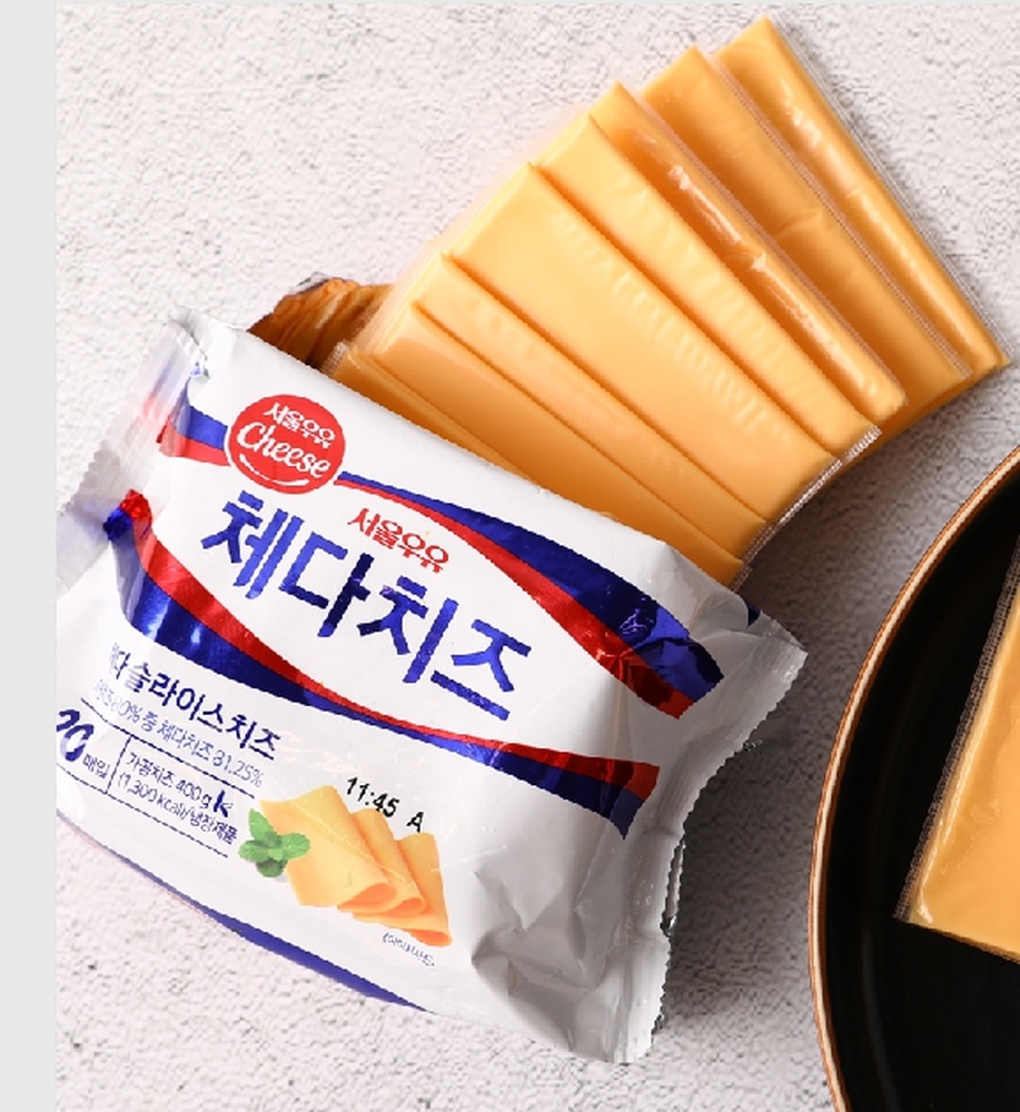 슬라이스체다치즈 앙투어솔레 자연치즈 과일도매 향료 과자도매 음료수도매 체다치즈 - 상세 이미지 2