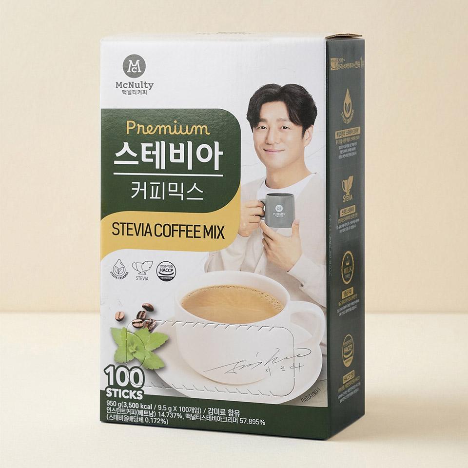메가마트 맥널티 스테비아 커피믹스 9.5gx100개입 - 상세 이미지 2