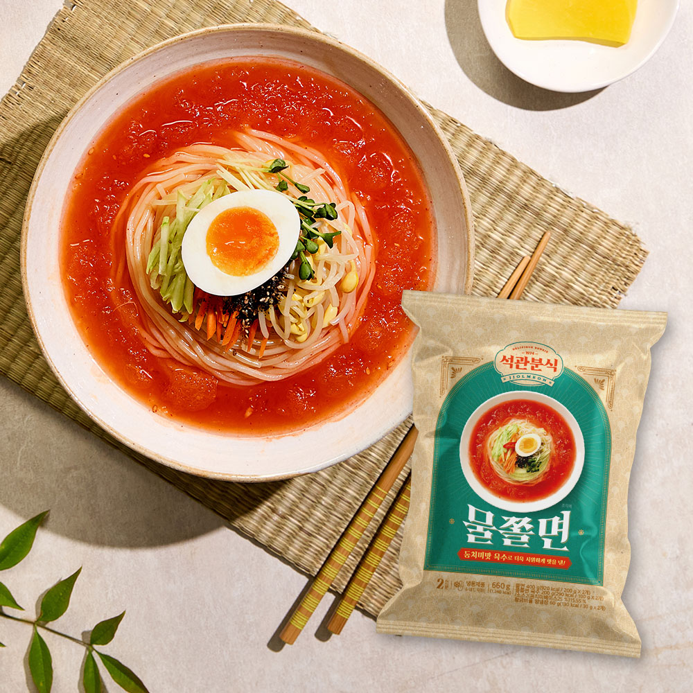 석관동떡볶이 물쫄면 2인분 냉 쫄면 사리 - 메인 이미지