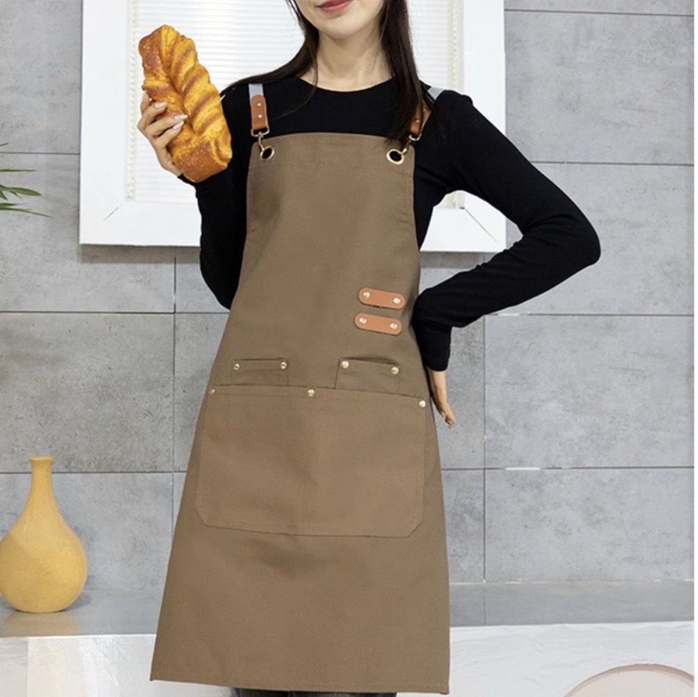 캔버스작업앞치마 목공포켓앞치마 공방용에이프런 - 상품 이미지