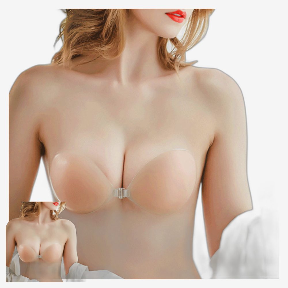 비키니속옷 비치웨어 누드브라 물놀이용 수상레저 실리콘브라 수영복패드 수영장패션 - 상품 이미지