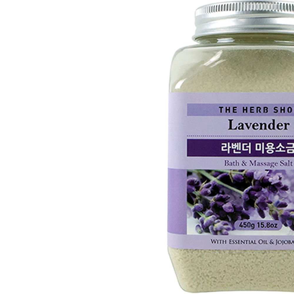 호호바오일향기테라피 라벤더향피부각질관리미용소금 페퍼민트향피부노폐물마사지소금 450g - 상세 이미지 3