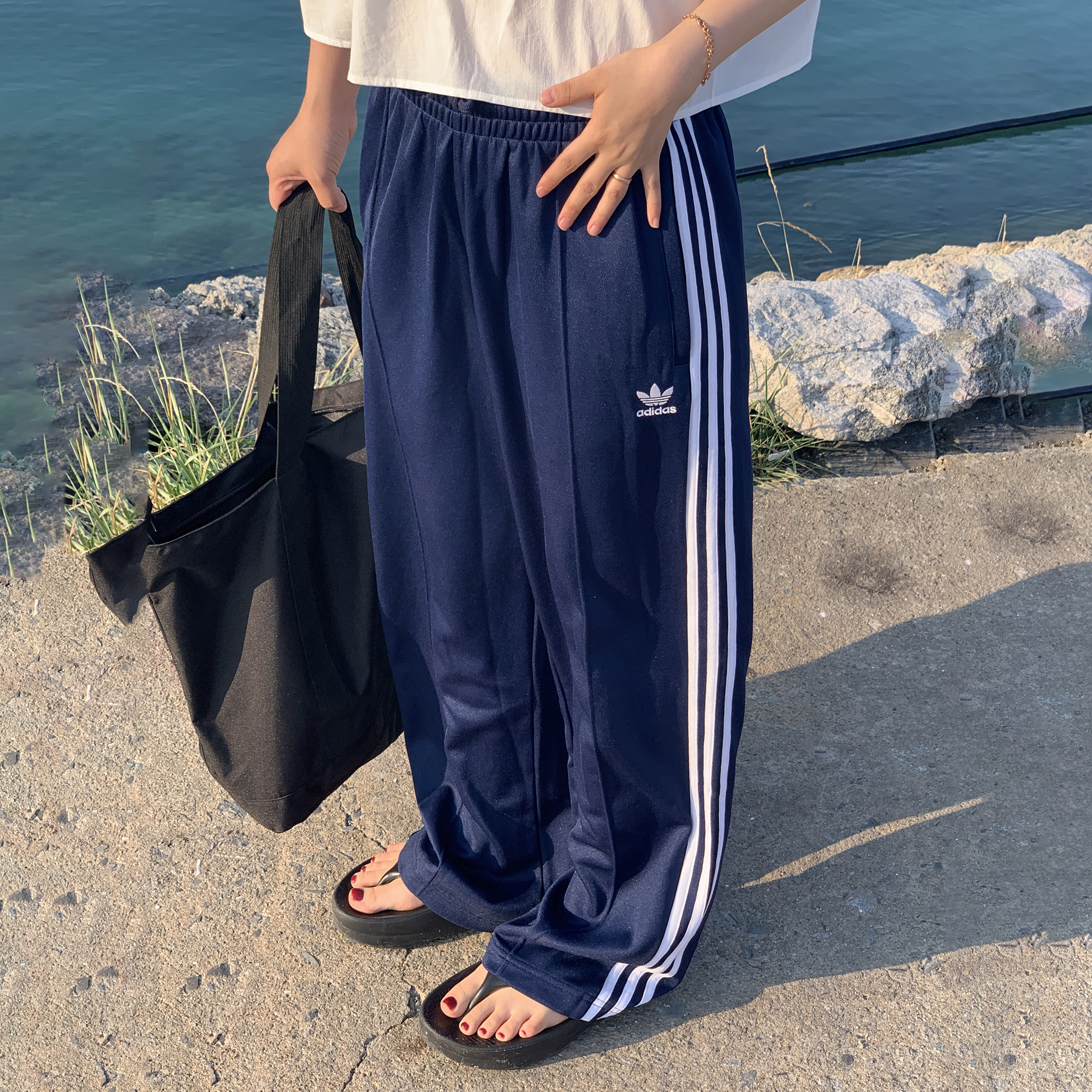 아디다스 팬츠 와이드 추리닝 바지 파이어버드 오리지날 이미지 8