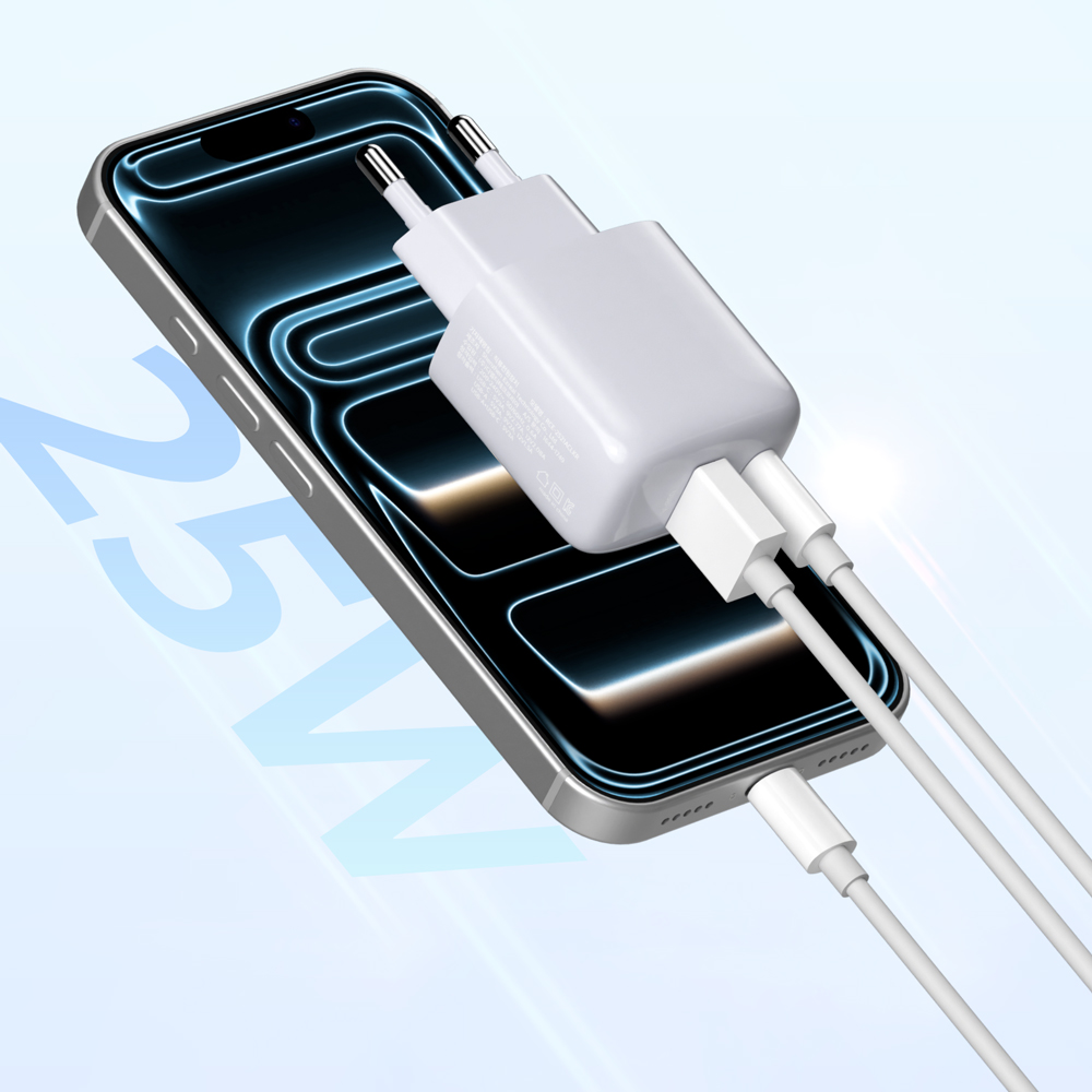 이어맥 팬톤 25W PD C타입 USB-A 듀얼포트 고속 충전기 - 상세 이미지 3