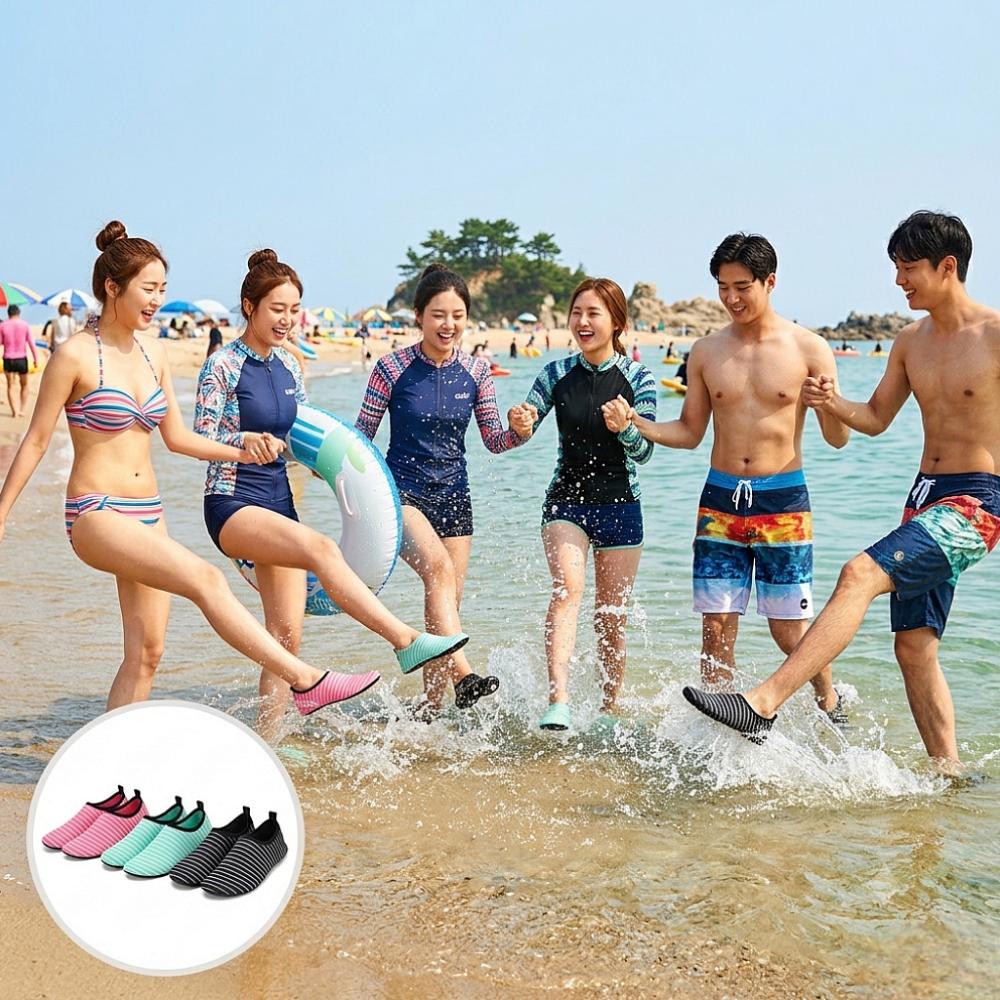 빠른건조 신축성 아쿠아슈즈 물놀이 논슬립 남성 여성 워터슈즈 초경량 - 상품 이미지