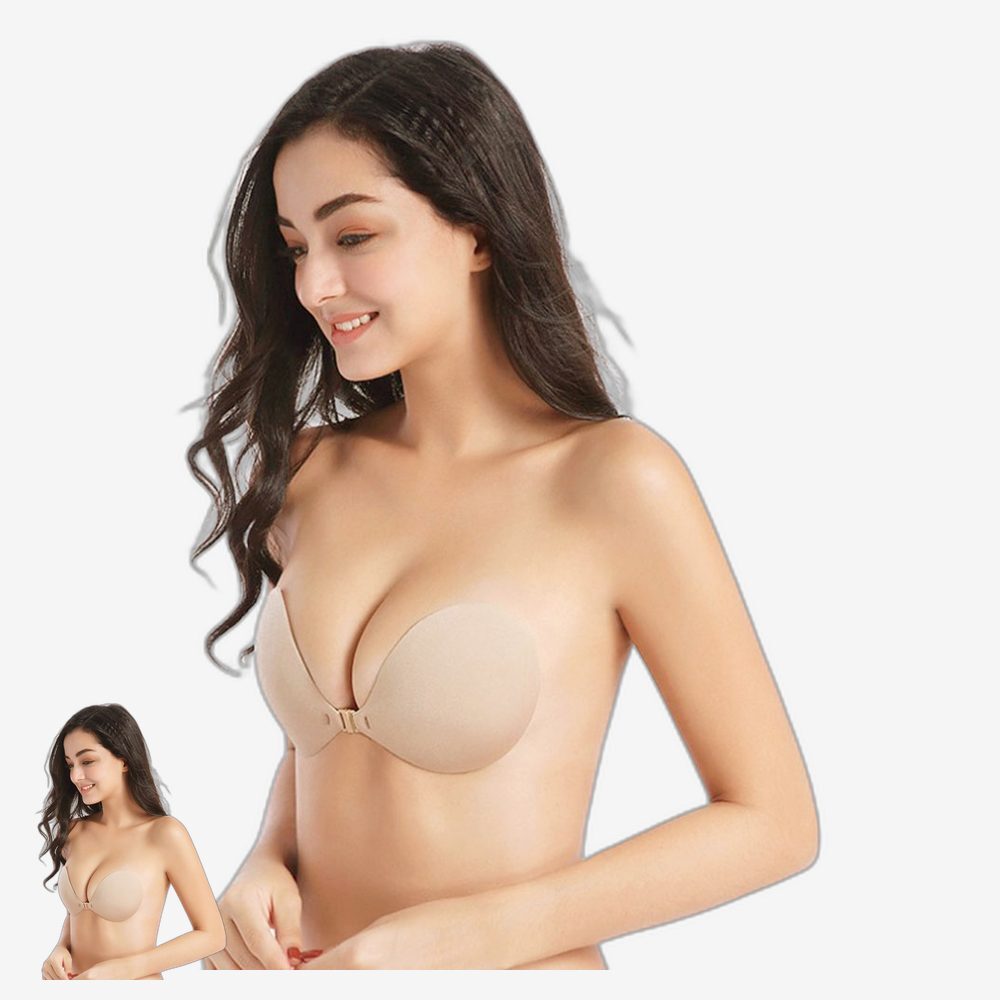 웨딩촬영 가슴보정 누드브라 볼륨업 비치웨어 붙이는브라 감쪽같은 드레스용 - 상품 이미지