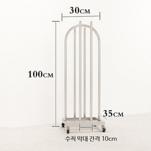 옷걸이정리대 옷걸이 보관대 옷가게 블랙 수납 정리 거치대 - 상세 이미지 5