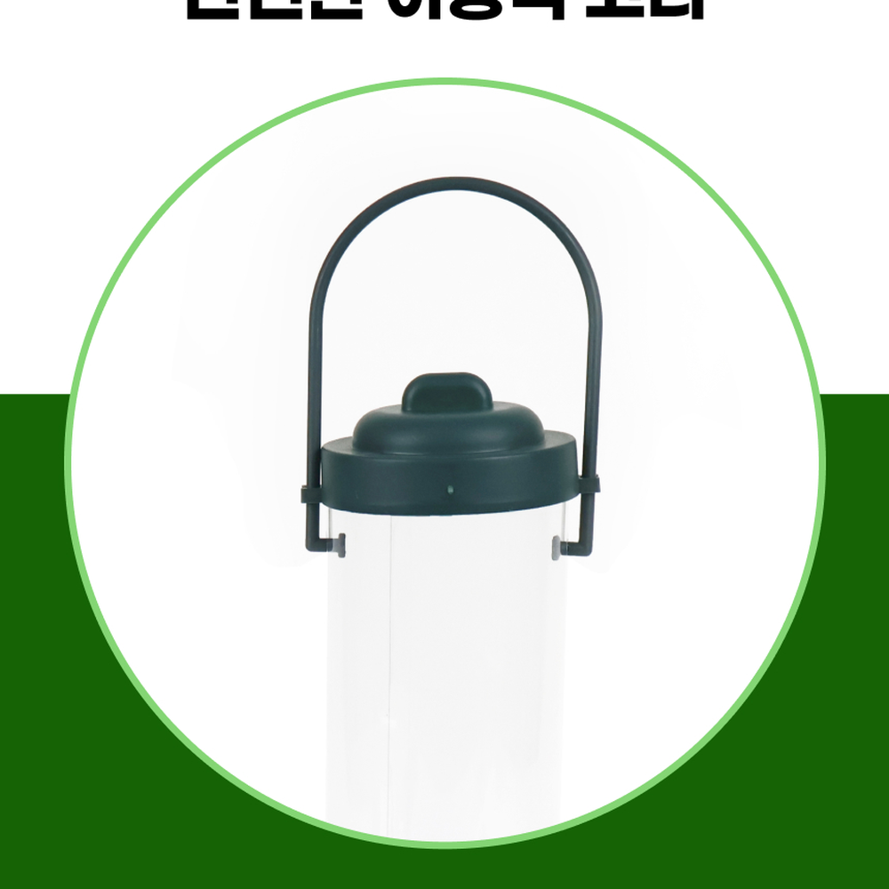 야외정원간편세척새급식기 베란다설치야외용새먹이통 투명파노라마모이급여새모이통 - 상세 이미지 2